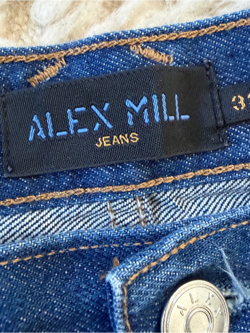 Alex Mill Original 5 Pocket Denim Jeans, Size 33 - Picture 3 of 8